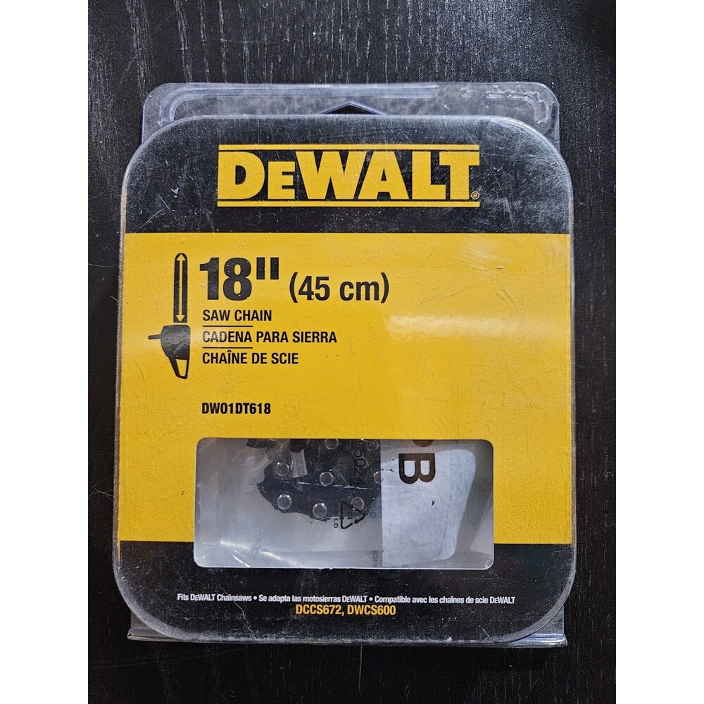 DeWalt 18 inch Chainsaw Replacement Chain - Multi, OEM (DWO1DT618)